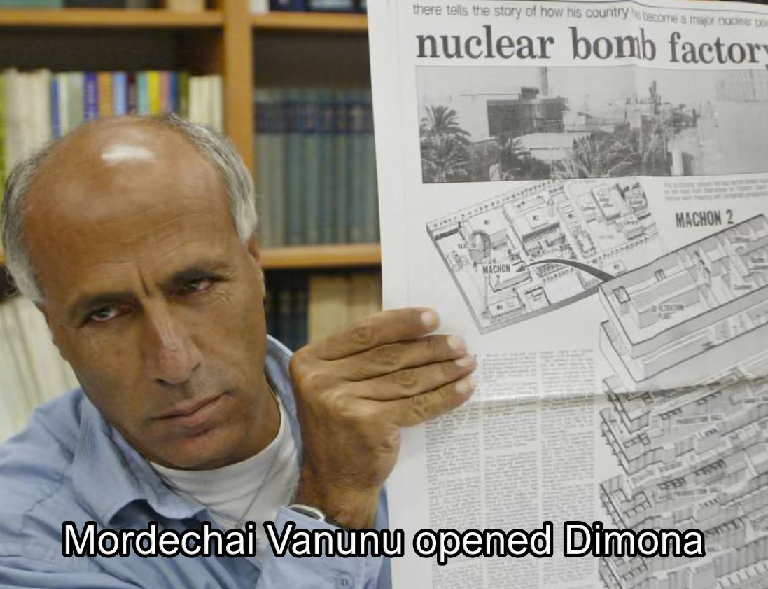 Israel's Reactor Mordechai exposes the Dimona reactor