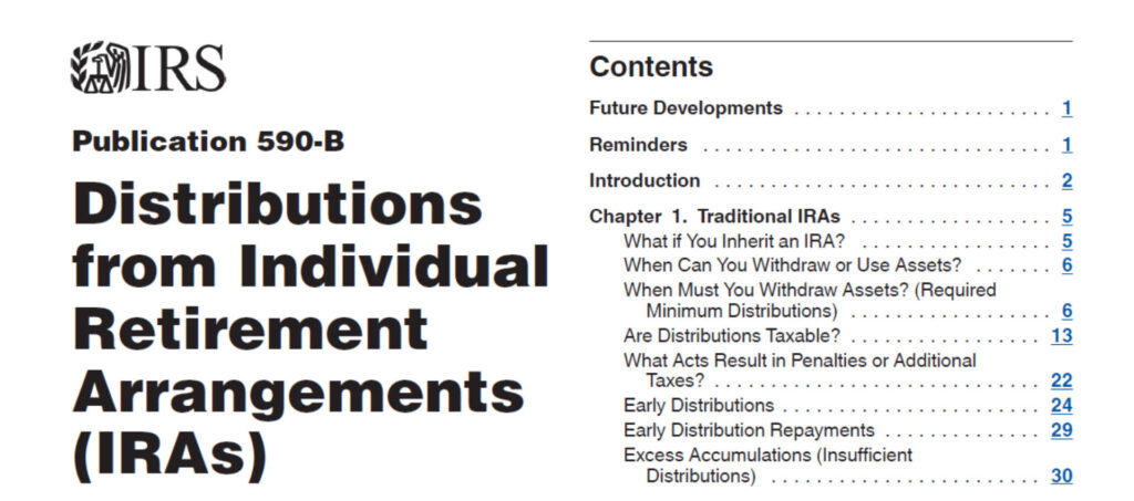 IRS Publication 590: Investments and Prohibited Transactions IRS Publication 590 B